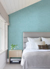 Emerson Blue Linen Wallpaper Wallpaper A-Street Prints   