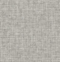 Emerson Blue Linen Wallpaper Wallpaper A-Street Prints Double Roll Grey 