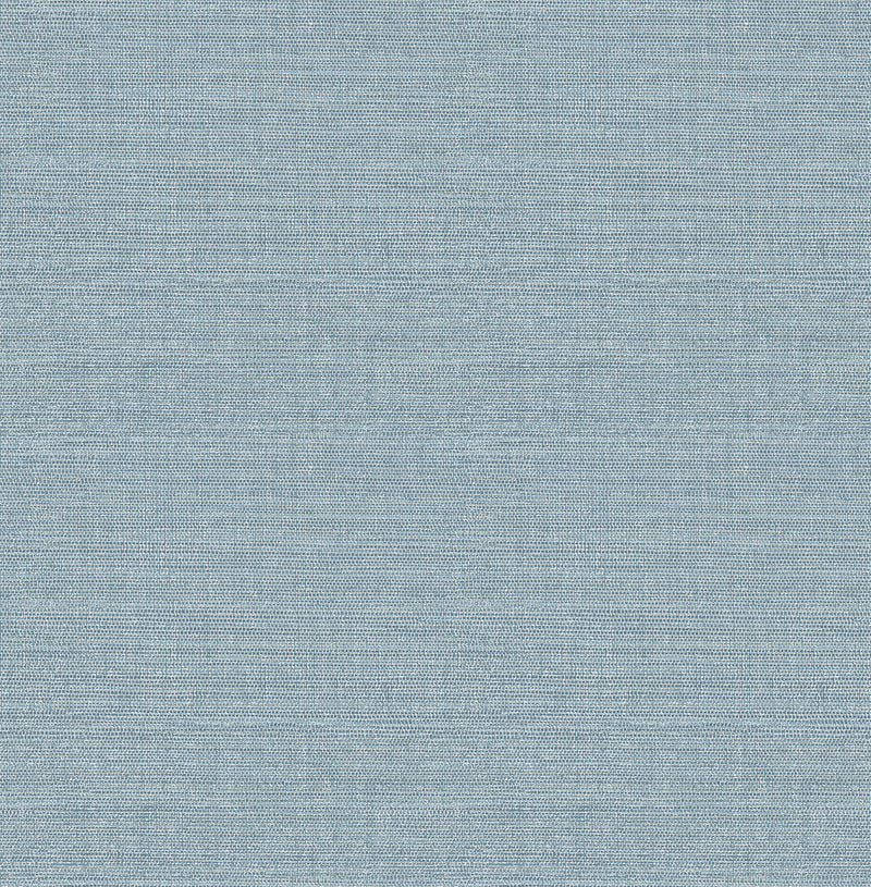 Agave Light Blue Faux Grasscloth Wallpaper Wallpaper A-Street Prints Double Roll Slate 