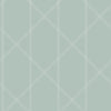 Walcott Light Green Stitched Trellis Wallpaper Wallpaper A-Street Prints Double Roll Seafoam 