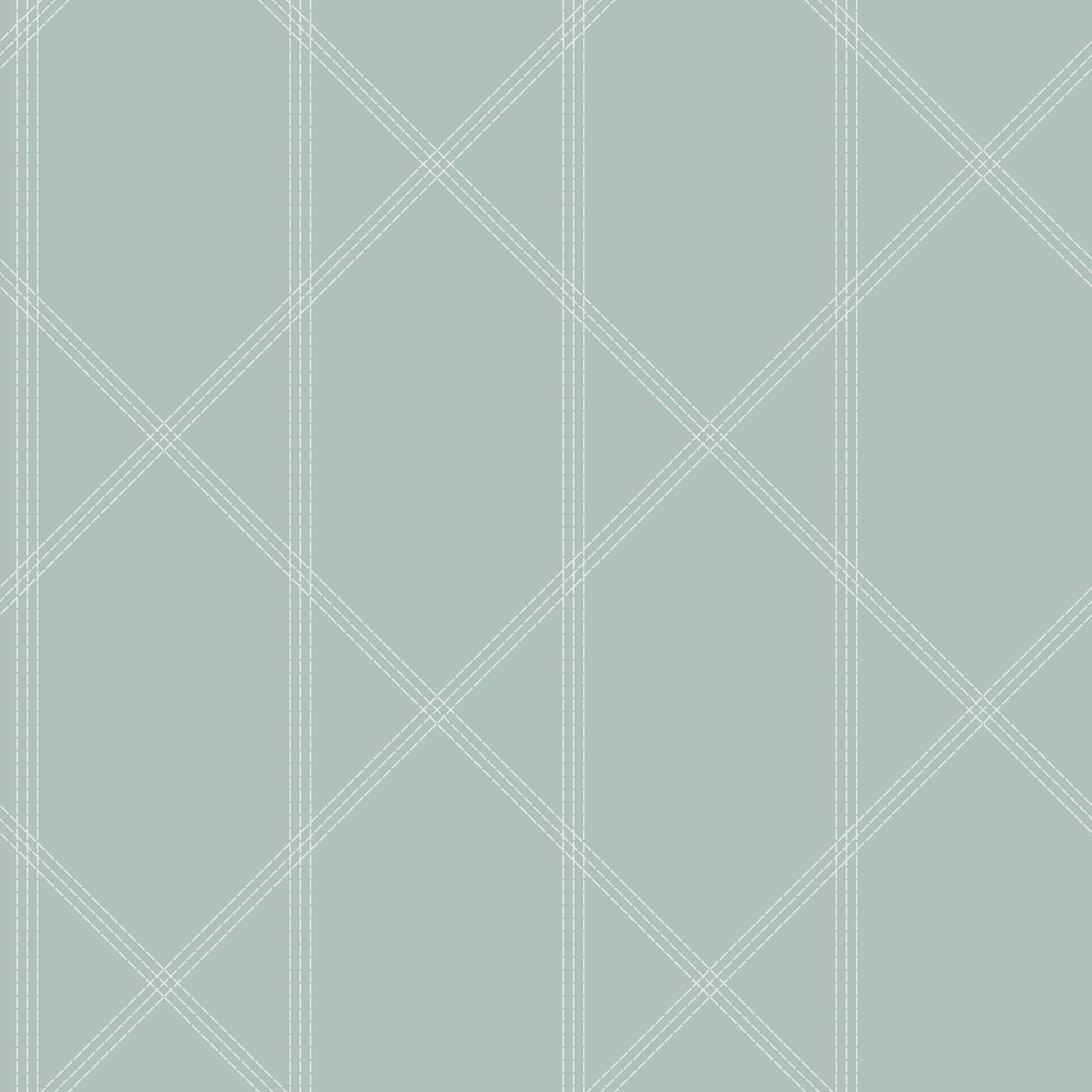 Walcott Light Green Stitched Trellis Wallpaper Wallpaper A-Street Prints Double Roll Seafoam 