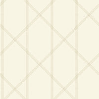 Walcott Light Green Stitched Trellis Wallpaper Wallpaper A-Street Prints Double Roll Cream 