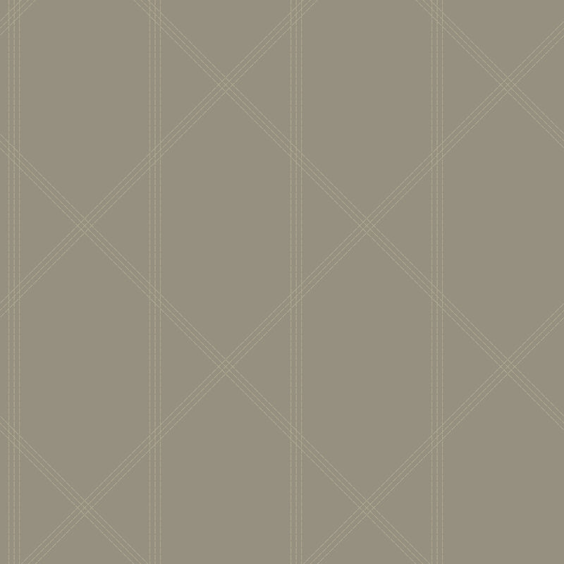 Walcott Light Green Stitched Trellis Wallpaper Wallpaper A-Street Prints Double Roll Light Grey 