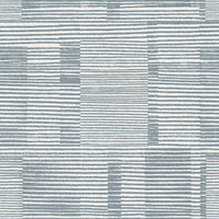 Callaway Light Blue Woven Stripes Wallpaper Wallpaper A-Street Prints Double Roll Denim 