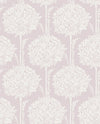 Zaria Light Blue Topiary Wallpaper Wallpaper A-Street Prints Double Roll Lavender 