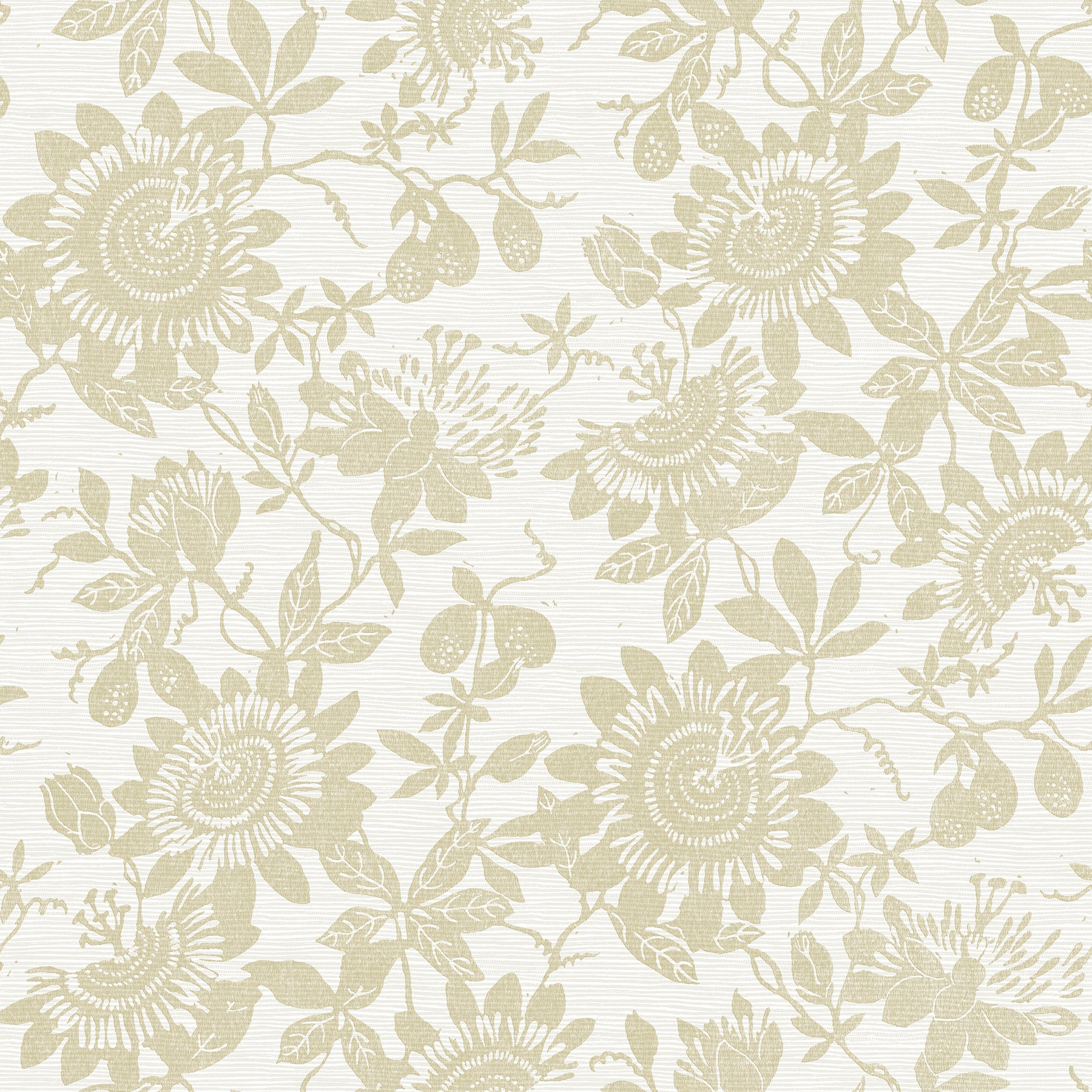 Helen Light Green Floral Trail Wallpaper Wallpaper A-Street Prints Double Roll Gold 