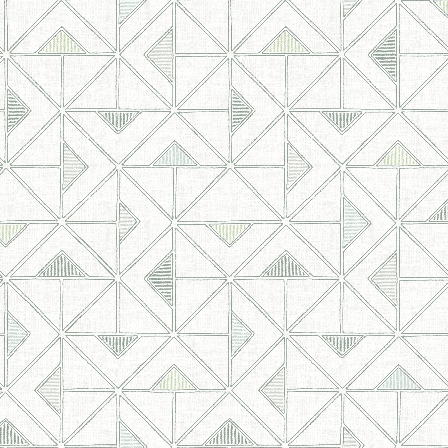 Jekyl Green Triangles Wallpaper Wallpaper A-Street Prints Double Roll Green 