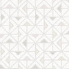 Jekyl Green Triangles Wallpaper Wallpaper A-Street Prints Double Roll Neutral 