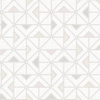 Jekyl Green Triangles Wallpaper Wallpaper A-Street Prints Double Roll Neutral 