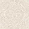 Scout Light Yellow Floral Ogee Wallpaper Wallpaper A-Street Prints Double Roll Blush 