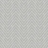 Glynn Lavender Chevron Wallpaper Wallpaper A-Street Prints Double Roll Grey 