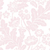 Augusta Pink Flock Damask Wallpaper Wallpaper A-Street Prints Double Roll Pink 