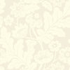 Augusta Pink Flock Damask Wallpaper Wallpaper A-Street Prints Double Roll White 