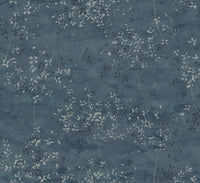 Arian Silver Inkburst Wallpaper Wallpaper A-Street Prints Double Roll Blue 