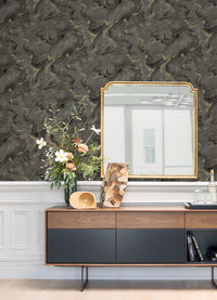 Silenus Gold Marbled Wallpaper Wallpaper A-Street Prints   