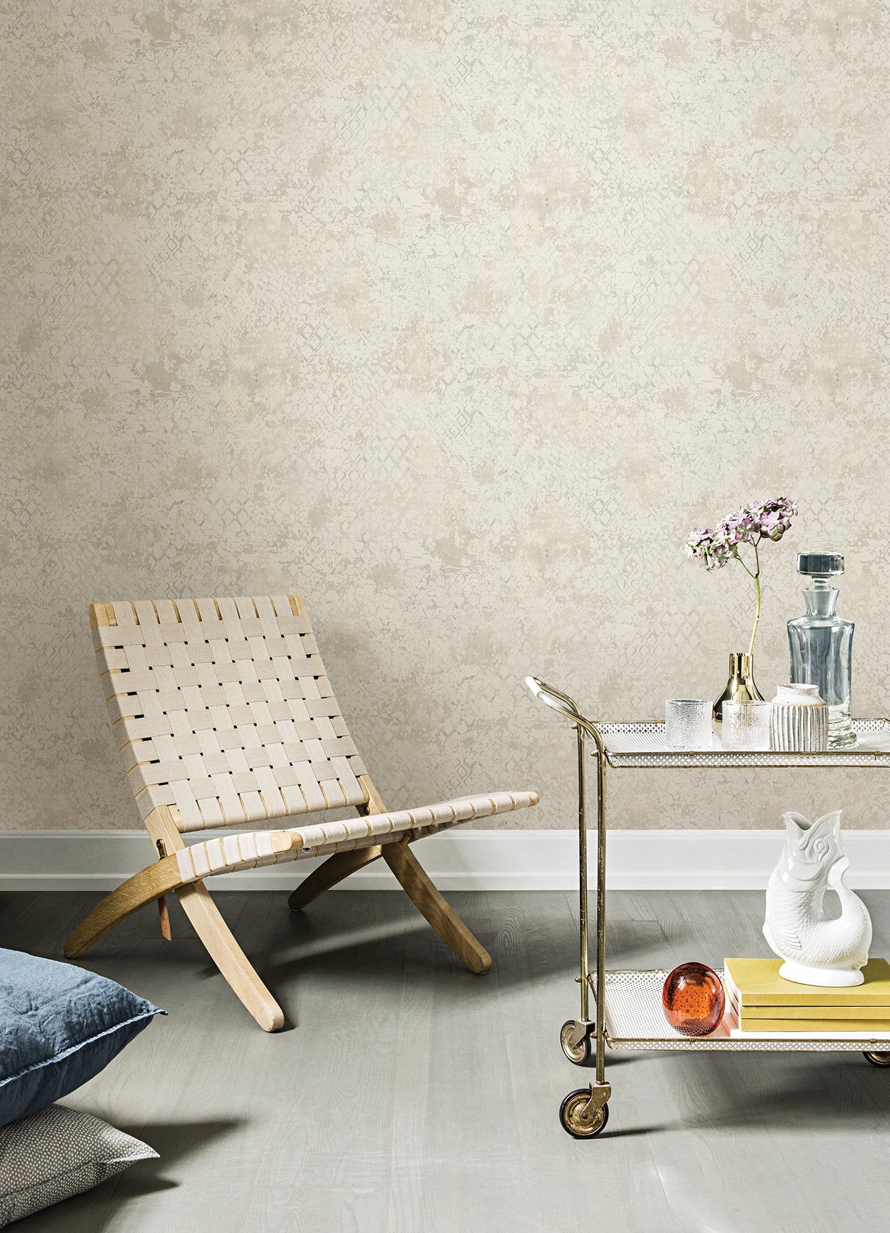 Zilarra Pearl Abstract Snakeskin Wallpaper Wallpaper A-Street Prints   