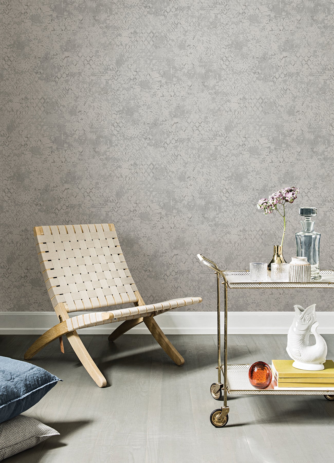 Zilarra Pearl Abstract Snakeskin Wallpaper Wallpaper A-Street Prints   