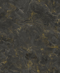 Meness Grey Metallic Marbling Wallpaper Wallpaper A-Street Prints Double Roll Black 