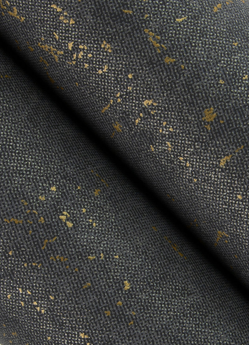 Elatha Charcoal Gilded Texture Wallpaper Wallpaper A-Street Prints   