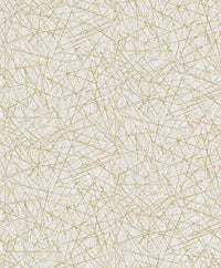 Bulan Champagne Abstract Lines Wallpaper Wallpaper A-Street Prints Double Roll Champagne 