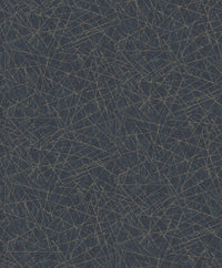 Bulan Champagne Abstract Lines Wallpaper Wallpaper A-Street Prints Double Roll Dark Blue 