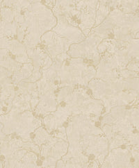 Mahina Pearl Floral Vine Wallpaper Wallpaper A-Street Prints Double Roll Gold 