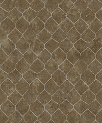 Rauta Pearl Hexagon Tile Wallpaper Wallpaper A-Street Prints Double Roll Brass 