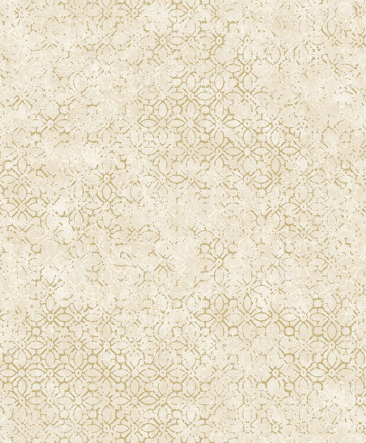 Khauta Champagne Floral Geometric Wallpaper Wallpaper A-Street Prints Double Roll Champagne 