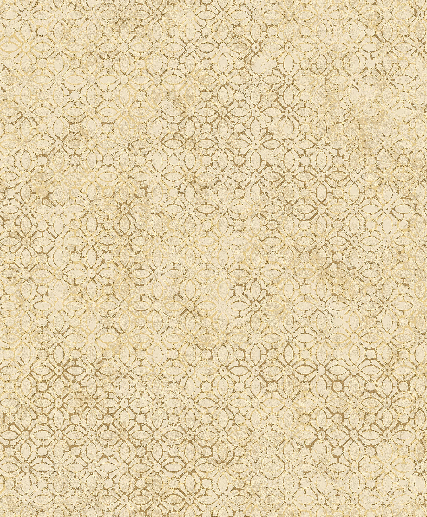 Khauta Champagne Floral Geometric Wallpaper Wallpaper A-Street Prints Double Roll Gold 