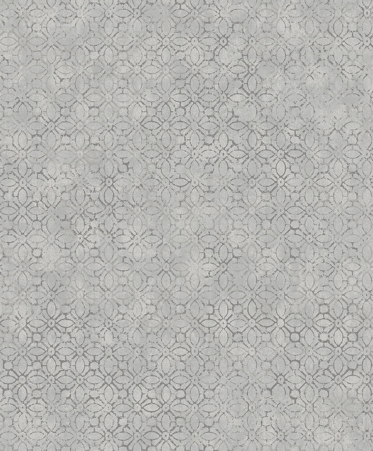 Khauta Champagne Floral Geometric Wallpaper Wallpaper A-Street Prints Double Roll Sterling 