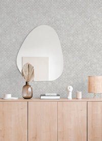 Khauta Champagne Floral Geometric Wallpaper Wallpaper A-Street Prints   