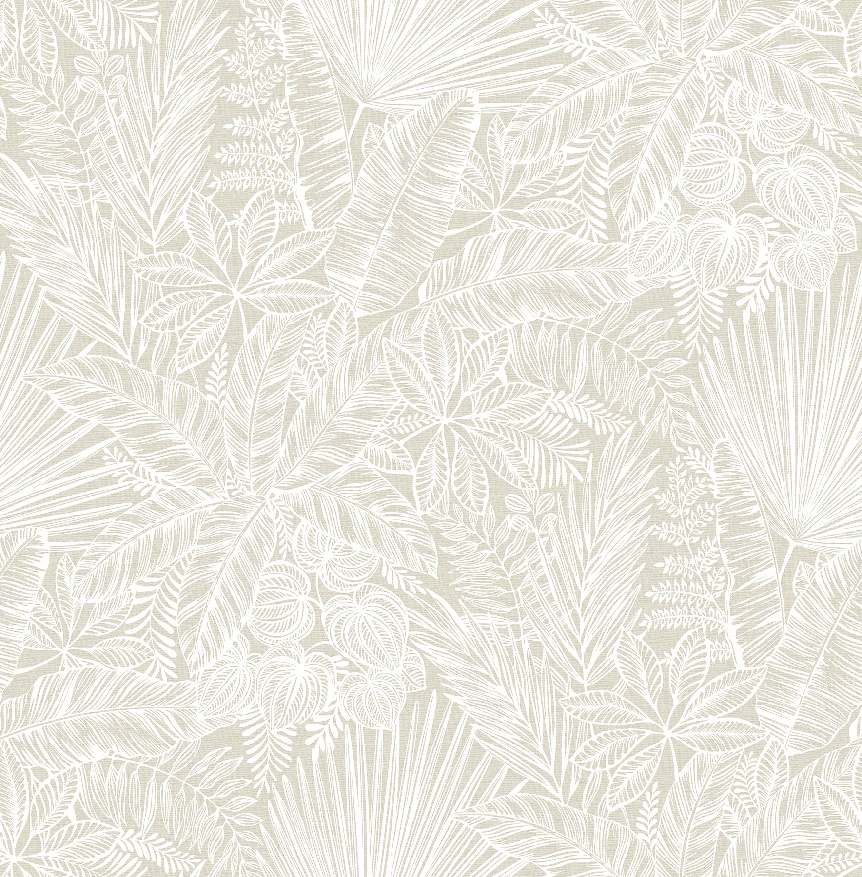 Vita Blue Botanical Wallpaper Wallpaper A-Street Prints Double Roll Off-White 