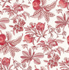 Cecilia Blue Fruit Wallpaper Wallpaper A-Street Prints Double Roll Red 