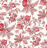 Cecilia Blue Fruit Wallpaper Wallpaper A-Street Prints Double Roll Red 