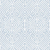 Lyon Blue Geometric Key Wallpaper Wallpaper A-Street Prints Double Roll Blue 