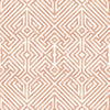 Lyon Blue Geometric Key Wallpaper Wallpaper A-Street Prints Double Roll Coral 