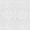 Lyon Blue Geometric Key Wallpaper Wallpaper A-Street Prints Double Roll Silver 