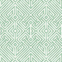 Lyon Blue Geometric Key Wallpaper Wallpaper A-Street Prints Double Roll Green 