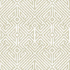 Lyon Blue Geometric Key Wallpaper Wallpaper A-Street Prints Double Roll Gold 