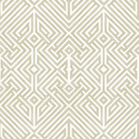 Lyon Blue Geometric Key Wallpaper Wallpaper A-Street Prints Double Roll Gold 