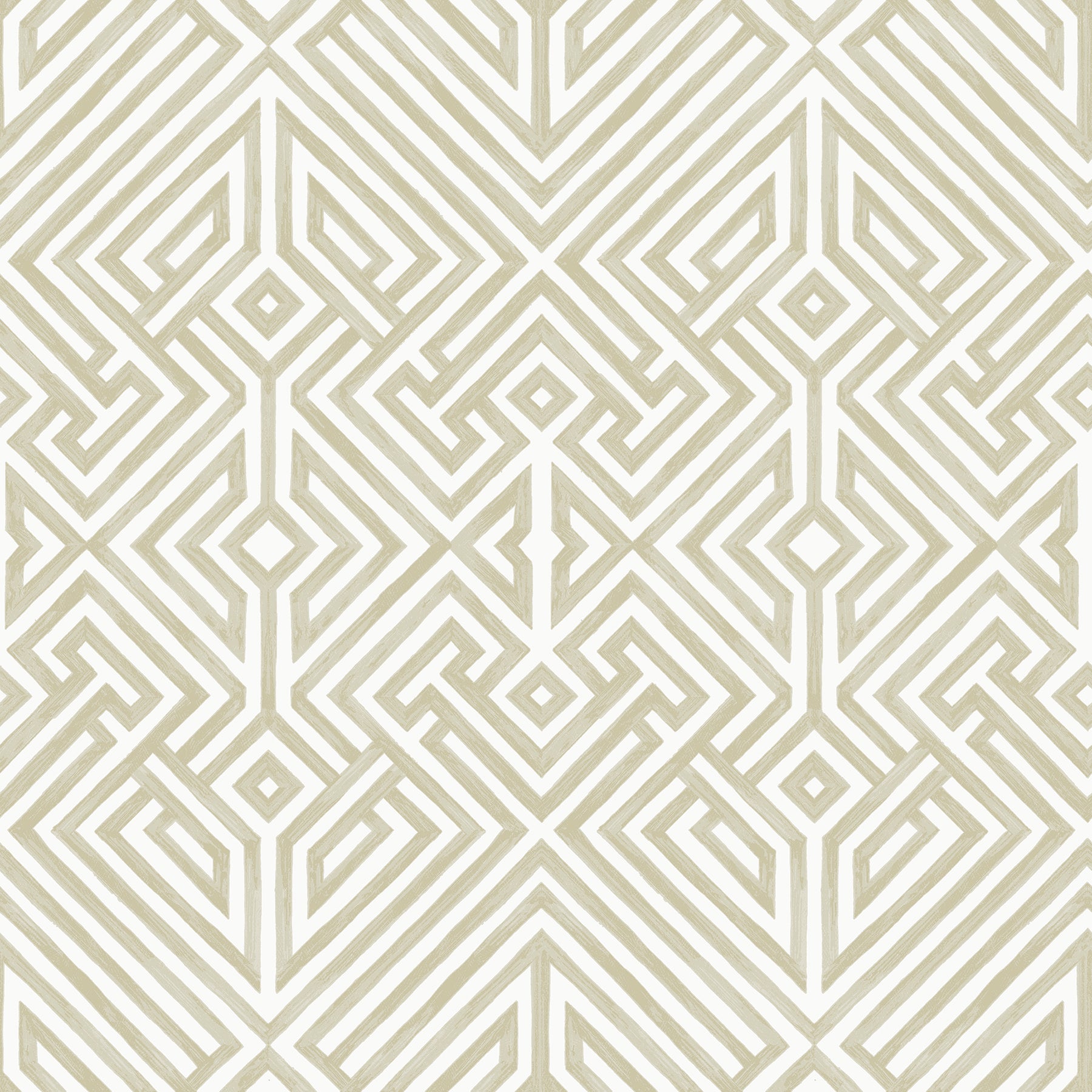 Lyon Blue Geometric Key Wallpaper Wallpaper A-Street Prints Double Roll Gold 