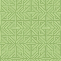 Hesper Green Geometric Wallpaper Wallpaper A-Street Prints Double Roll Green 