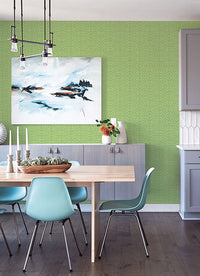 Hesper Green Geometric Wallpaper Wallpaper A-Street Prints   