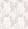 Perrin Light Grey Gem Geometric Wallpaper Wallpaper A-Street Prints Double Roll Lavender 