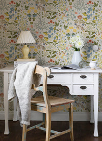 Groh Green Floral Wallpaper Wallpaper A-Street Prints   