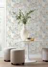 Brittsommar Seafoam Woodland Floral Wallpaper Wallpaper A-Street Prints   