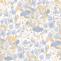 Hava Light Blue Meadow Flowers Wallpaper Wallpaper A-Street Prints Double Roll Light Blue 