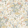 Hava Light Blue Meadow Flowers Wallpaper Wallpaper A-Street Prints Double Roll Neutral 