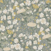 Hava Light Blue Meadow Flowers Wallpaper Wallpaper A-Street Prints Double Roll Moss 