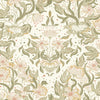 Lisa Bone Floral Damask Wallpaper Wallpaper A-Street Prints Double Roll Olive 